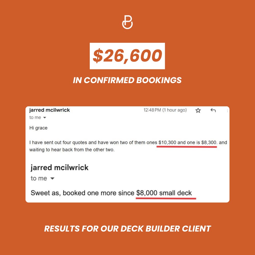 Booking value results